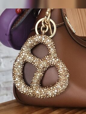 Coach Crystal Pretzel Bag Charm